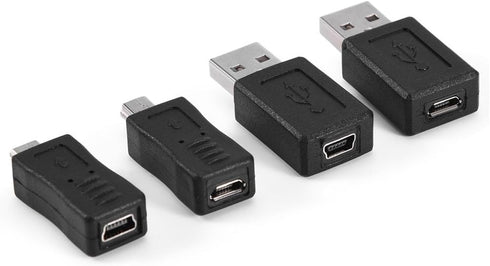 Zerone USB OTG Micro Mini USB2.0 Male to Female Adapter, Multiple F/M USB Coupler Connector Set, Pack of 12 Pcs