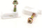 THE CIMPLE CO Dual Coaxial Cable Clips, Cat6 Electrical Wire Clip, 1/2 in Screw Clip and Fastener, White (10 Pieces)