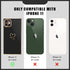 Luxury Square Case for iPhone 11, Cute Gold Love Heart Pattern Cover for Women & Girls - Black