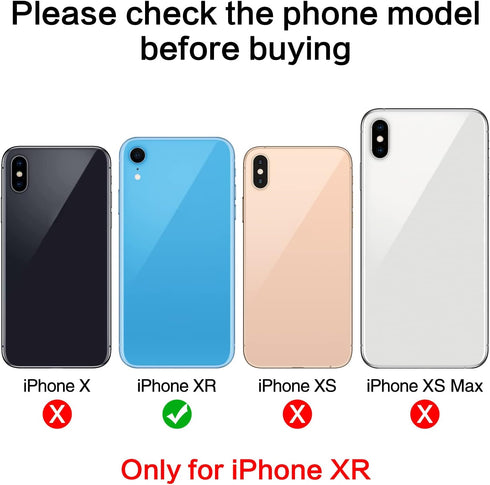 2PCS ASDAWN Back Camera Lens Glass Replacement for iPhone XR 6.1 Inches with Pre-Installed Adhesive, Rear Camera Lens Glass Replacement with Installation Manual + Repair Tool Set