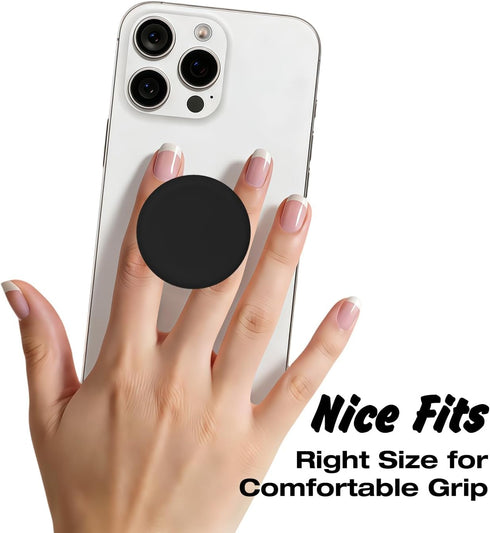 Svanove Silicone Adhesive Phone Grip Holder, Cute Collapsible Stick on Cell Phone Grips Stand Kickstand for iPhone