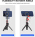 BRDRC 1/4" Cold Shoe Phone Mount Holder, Tripod Mount for iPhone Magsafe Magnetic Hot Shoe Camera Adapter with Screw