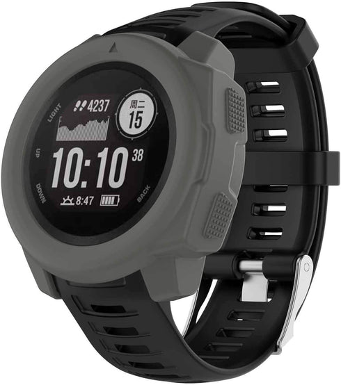 SplenSun Compatible Silicone Protective Cover for Garmin Instinct, Anti-Scratch Bezel Protector, 6 Packs