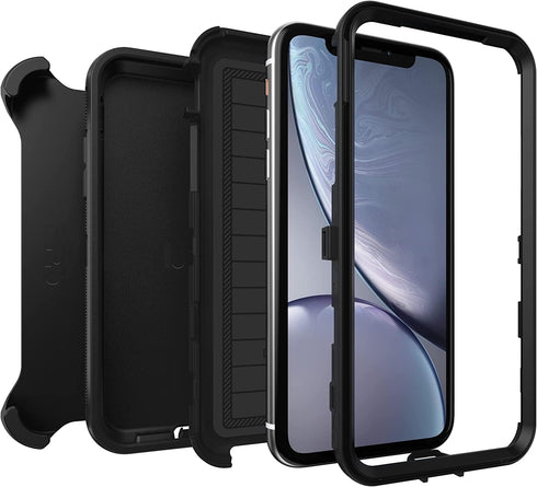 OtterBox DEFENDER SERIES Case & Holster for Apple iPhone XR -Kickstand - Black