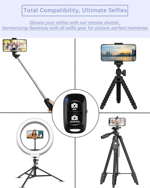 Wireless Remote for iPhone Camera, Bluetooth Capture Clicker for iPhone & Android, Perfect Moments Hands-Free for