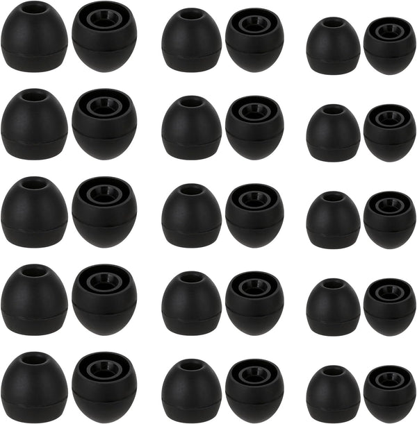 Hariendny 15 Pairs Silicone Ear Bud Replacement Pieces Earbuds Ear Tips Replacement Ear