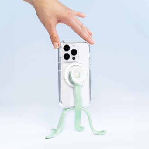 PopSockets Flexible Phone Mount & Stand, Universal Device Tripod Mount - Honeydew