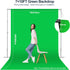 Qoolfoto 710FT Green Screen Backdrop, Photography Chromakey Greenscreen Background Sheet for Zoom Meeting, Polyester