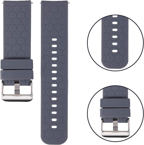 FitTurn 6pack Bands, Soft Silicone Replacement Straps for OYG Smart Watch, IP68 Waterproof Fitness Tracker with Quick