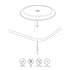 Zens Qi-Certified 15W Built-in Wireless Charger White (Ultra-Thin Design, Easy Installation, EU/UK/US Adapter)