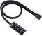 Bewinner 4-Pin PWM Fan Hub, 4-pin Male for CPU Fan Power Multi Splitter Connector Cable Adapter for 12V Fans