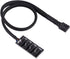 Bewinner 4-Pin PWM Fan Hub, 4-pin Male for CPU Fan Power Multi Splitter Connector Cable Adapter for 12V Fans