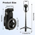 Keweis 360 4-in-1 Magnetic Selfie Stick with Remote, Rotation Phone Tripod, Multifunctional Magnetic Phone Selfie