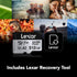 Lexar 512GB Professional Silver Plus microSDXC Memory Card w/SD Adapter, UHS-I, C10, U3, V30, Full-HD & 4K Video