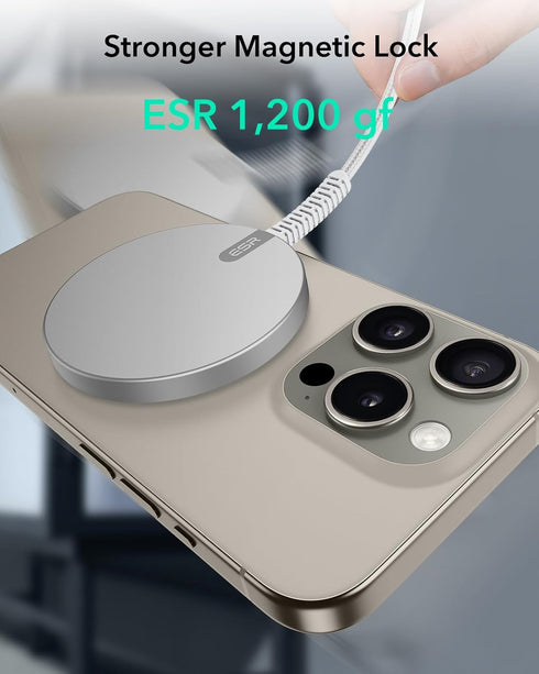 ESR 2 Pack 15W 17-12, 4/3/Pro/Pro 2, S26/S25, for Magsafe Charger, Wireless Charger, for iPhone AirPods Galaxy Strong