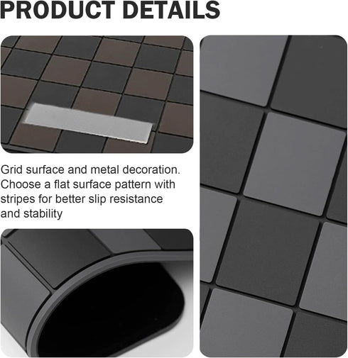 Zikefest 11.86 Inch Car Dashboard Non Slip Mat, Multifunctional Car Anti-slip Mat, Magic Sticky Dash Rubber Pad, Dash
