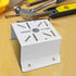 Exterior Wall Corner Mount Bracket for Surveillance Systems, Corner Holder for Security Cameras, White