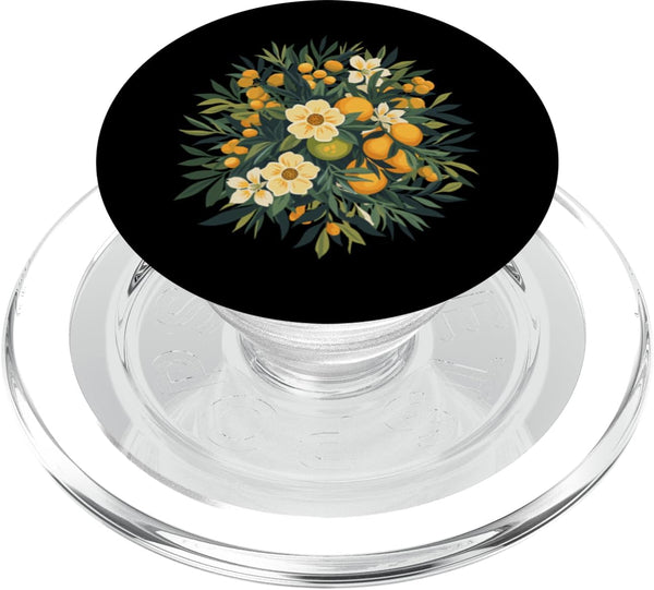 Orange Blossom Citrus Botanical Garden Vintage Orange Blossom Citrus Flower Garden PopSockets PopGrip for MagSafe