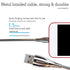 Shop the Silver Metal Braided USB Charging Cable, 3.3ft, Stainless Steel, Tangle-Free, High-Speed Data Sync, Durable