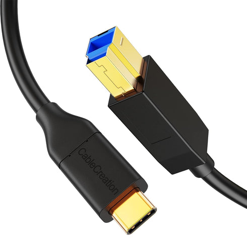 CableCreation USB C to USB B 3.1 Cable 10FT, 5Gbps USB Type