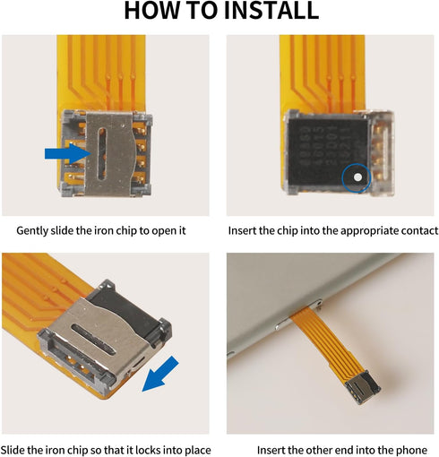 PinQiongZhe 2 Inches (4 ESIM Card Adapter ESIM Card Holder Test Converter Insertion Slot ESIM to Nano SIM Extension