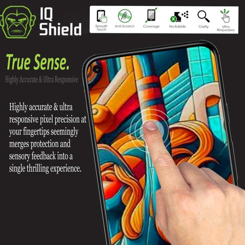 IQShield Screen Protector for Google Pixel 5, 6 inch, 2-Pack, Anti-Bubble Clear TPU Film