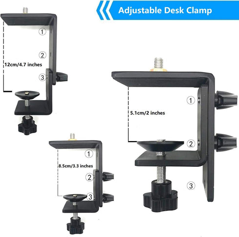 AceTaken Camera Stand, Overhead Camera Mount with Desk Clamp Compatible with Canon DSLR Video Recording