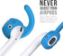 EarBuddyz 2.0 Ear Hooks and Covers Accessories for Apple AirPods 1 & 2 or EarPods (3 Pairs) - Sky Blue