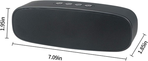 Wireless Bluetooth Speaker with AUX/USB/TF Card Slot, Outdoor Portable Stereo Speaker with Enhanced Bass for Travel,
