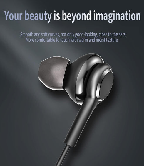 USB C Wired Earbud Type 2Pack - Headphone with Microphone for School Chromebook Computer Audifono Compatible for