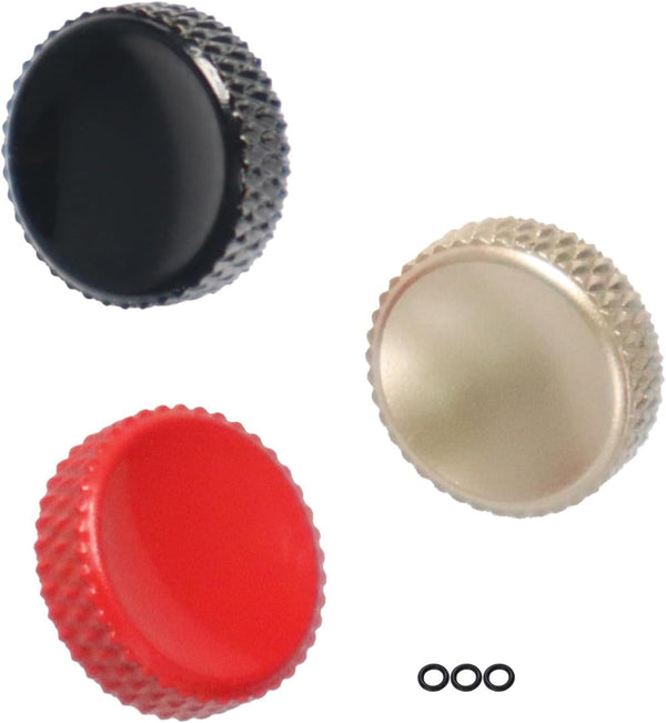 DJDIRY 3 Pack Camera Shutter Button with Rubber O-Ring, Concave Shutter Release Button