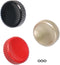 DJDIRY 3 Pack Camera Shutter Button with Rubber O-Ring, Concave Shutter Release Button
