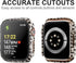Haojavo 14 Pack Case with Tempered Glass Screen Protector for Apple Watch Series 9 8 7 41mm, Slim Fit Scratch Resistant