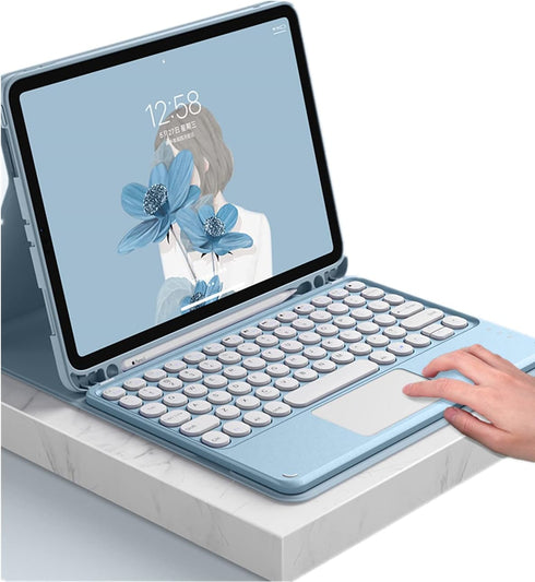 Keyboard Cover with Mouse for Galaxy Tab S9+/S9 Plus 12.4 inch 2023 SM-X810/X816B/X818U, Slim Smart Detachable