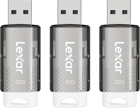 Lexar S60 2.0 32GB, Pack 3 LJDS60-32GB3NNU JumpDrive USB Flash Drives, Black, Of Flash Drives