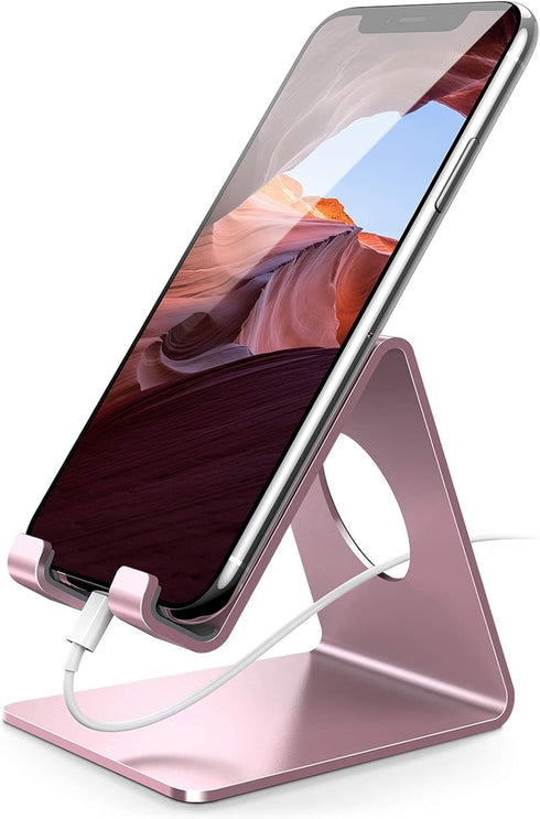Lamicall Cell Phone Stand, Phone Cradle: Phone Dock, Holder Compatible with Phone 12 Mini 11 Pro XS Max XR X 6 6s 7 8
