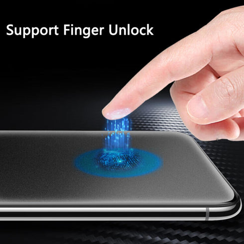 2 Pack Anti-Spy Matte Tempered Glass Screen Protector for Samsung Galaxy S24 Ultra 6.8" - Anti-glare, Finger Unlock