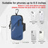 Phone Holder Armband, Small Crossbody Shoulder Bag with Arm Band for iPhone and Android, Blue