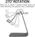 2020 Adjustable Cell Phone Stand, Aluminum Desk Holder for iPhone Xs Max, Xr, 8, 7, 6, 6s Plus, Silver
