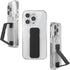 CLCKR iPhone 14 Pro Case with Phone Grip, Ultra-Thin Clear Black, Shockproof Phone Holder