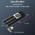 WAVLINK 880F Heatsink with SATA 15Pin Interface, M.2 Heatsink for 2280 NVMe PCIe/SATA SSD, Performance Cooler