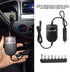 Universal 80W DC Car Charger, 15-24V Power Supply Adapter Set for Laptop Notebook