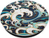 Japanese Art Ocean Getaway Wave Surfing Blue Geometric Ocean PopSockets Standard PopGrip