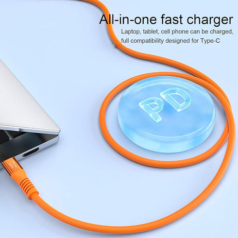 240W USB C to USB C Cable Silicone 6.6FT, USB 3.2 Gen 2 Fast Charging Cable 20Gbps Data Transfer for iPhone 15 Pro Max,