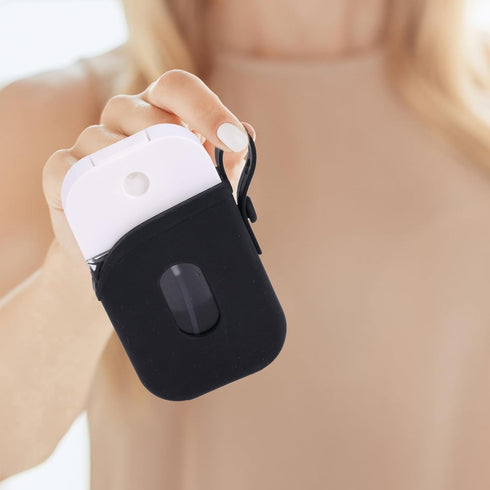 lasuroa 1 oz, Silicone Case Compatible with Hand Sanitizer Spray fl Protective Cover with One-Piece Silicone Keychain
