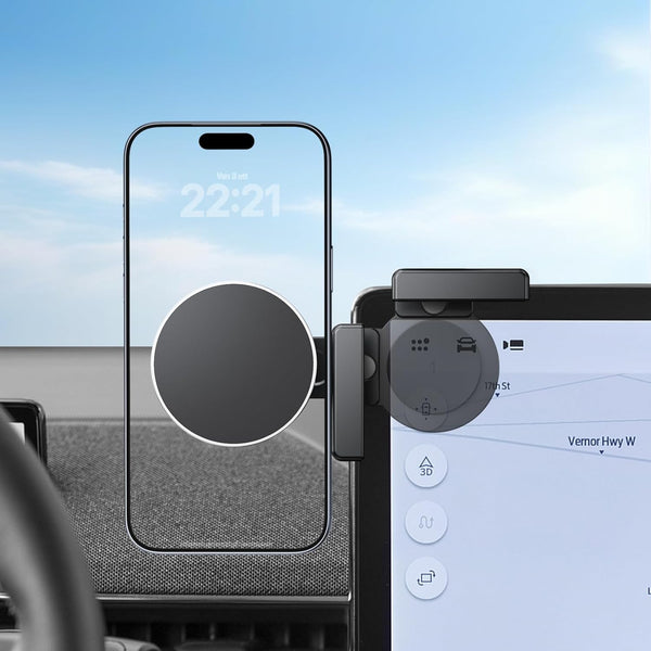 WEIPIN Magnetic Phone Holder Compatible with Ford Mustang Mache 2021-2026 15.5 Inch, Screen-Friendly