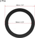 uxcell Black 3.5 Inch EVA Foam Speaker Edge Surround Rings Replacement Parts for Speaker Repair or DIY 2Pcs