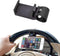 Car Steering Wheel Phone Mount, Portable Clip Holder for Universal Smartphone Use (Black)