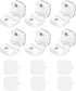 MECCANIXITY 6Pcs Magnetic Cable Clips, Self-Adhesive Cable Management Clamp Cord Organizer for