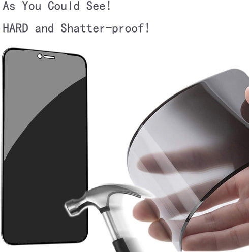 PEHAEL Privacy Screen Protector for iPhone 12 Pro Max with Camera Lens Protector, 2+2 Pack, 9H Hardness, Bubble Free